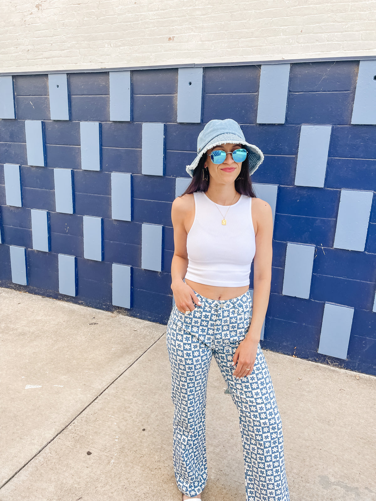 White Thick Rib Crop Tank