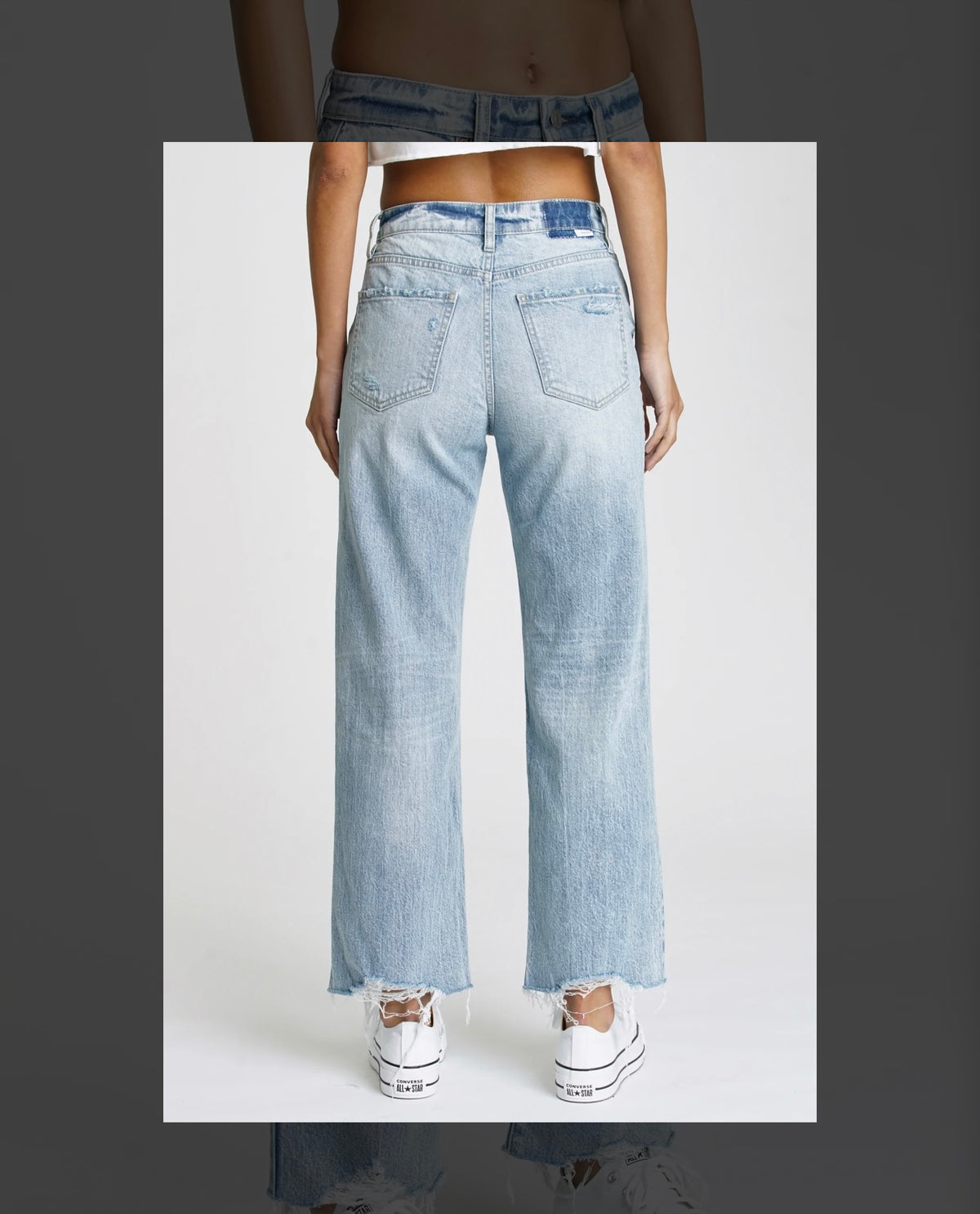 Pleaser High Rise Wide Ankle Jeans