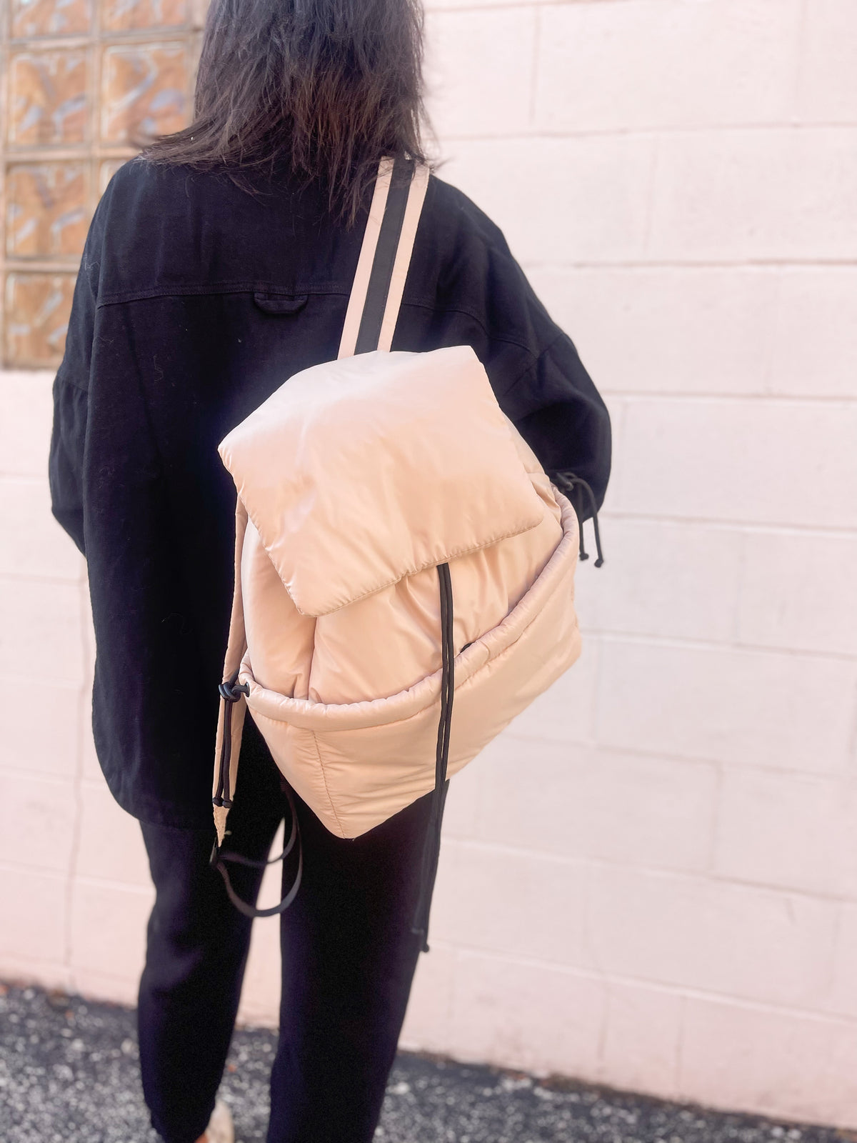 Puffer Backpack - Sand