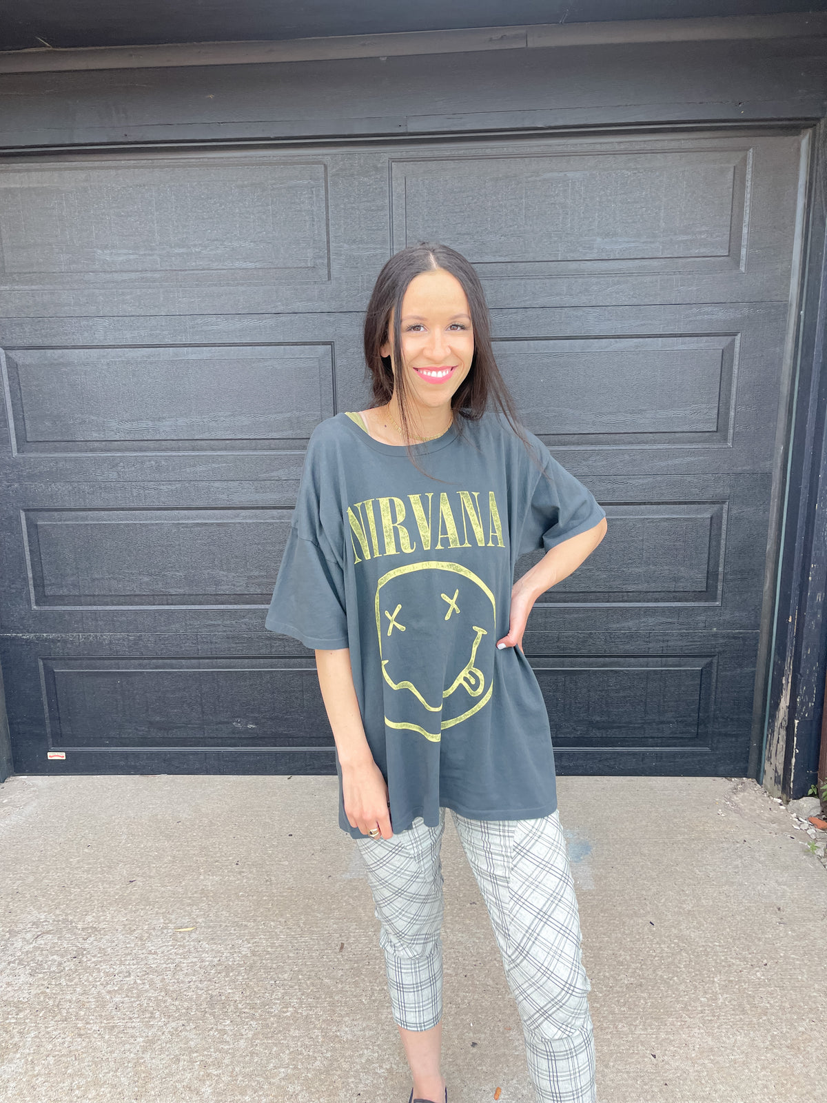 Nirvana Smiley Merch Tee