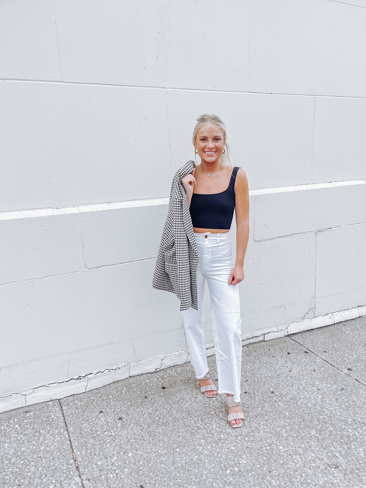 Free Fall High-Waist Pants - Salt Crystal
