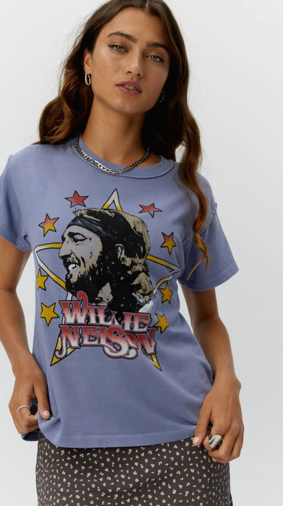 Willie Nelson Stars in Reverse GF Tee