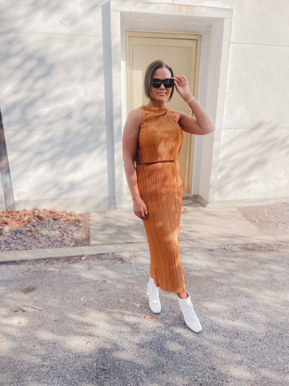 Ribbed Crop Top & Skirt Set
