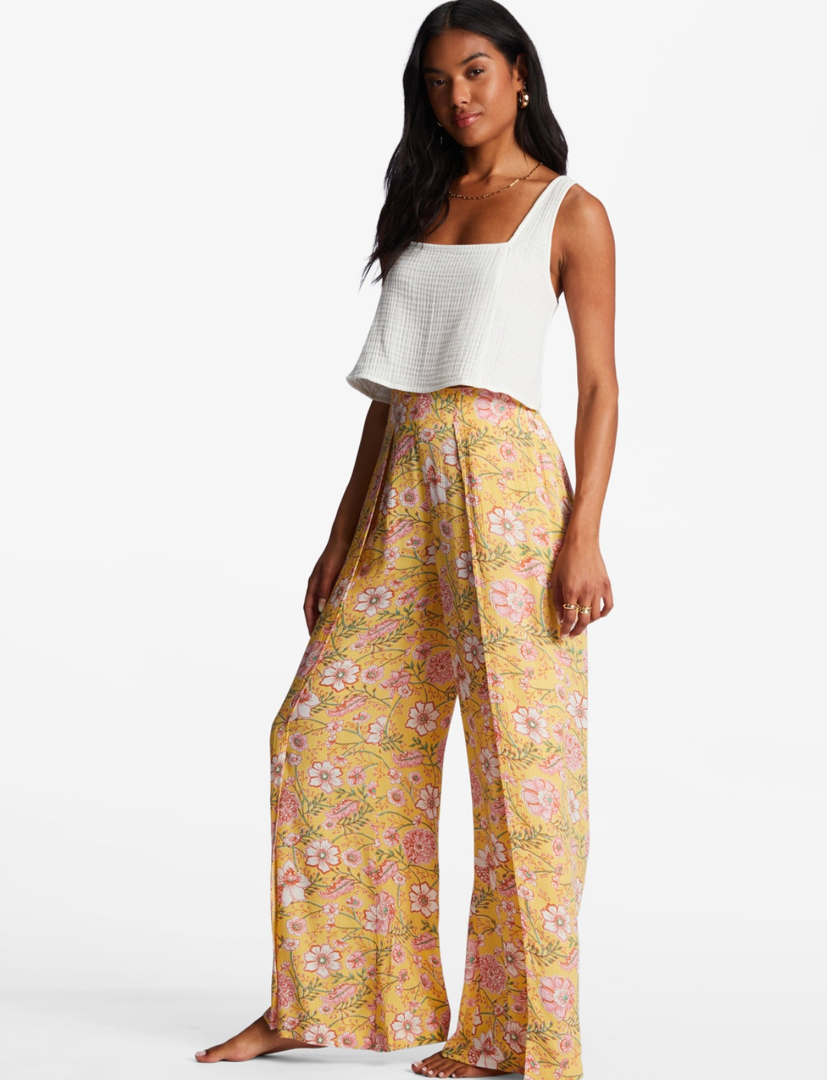 Split Spirit Floral Pants