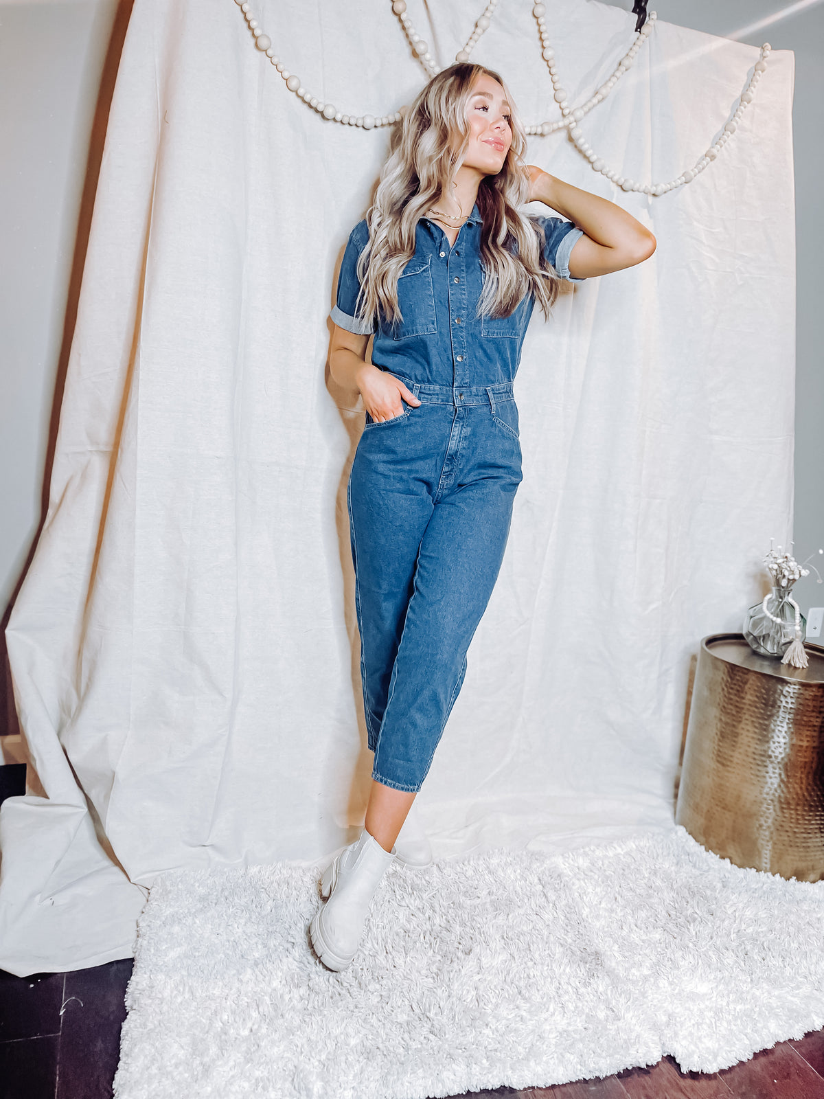 Doria Short Sleeve Jumpsuit