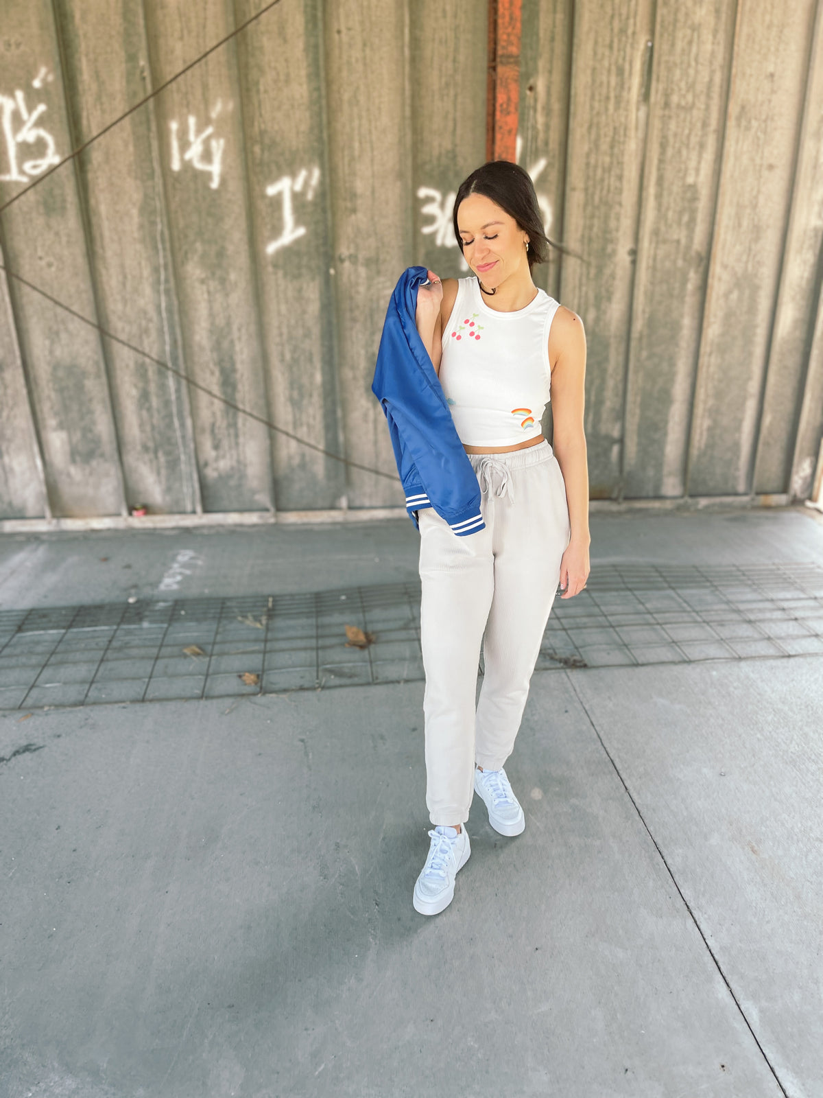 Mineral Washed Ribbed Joggers