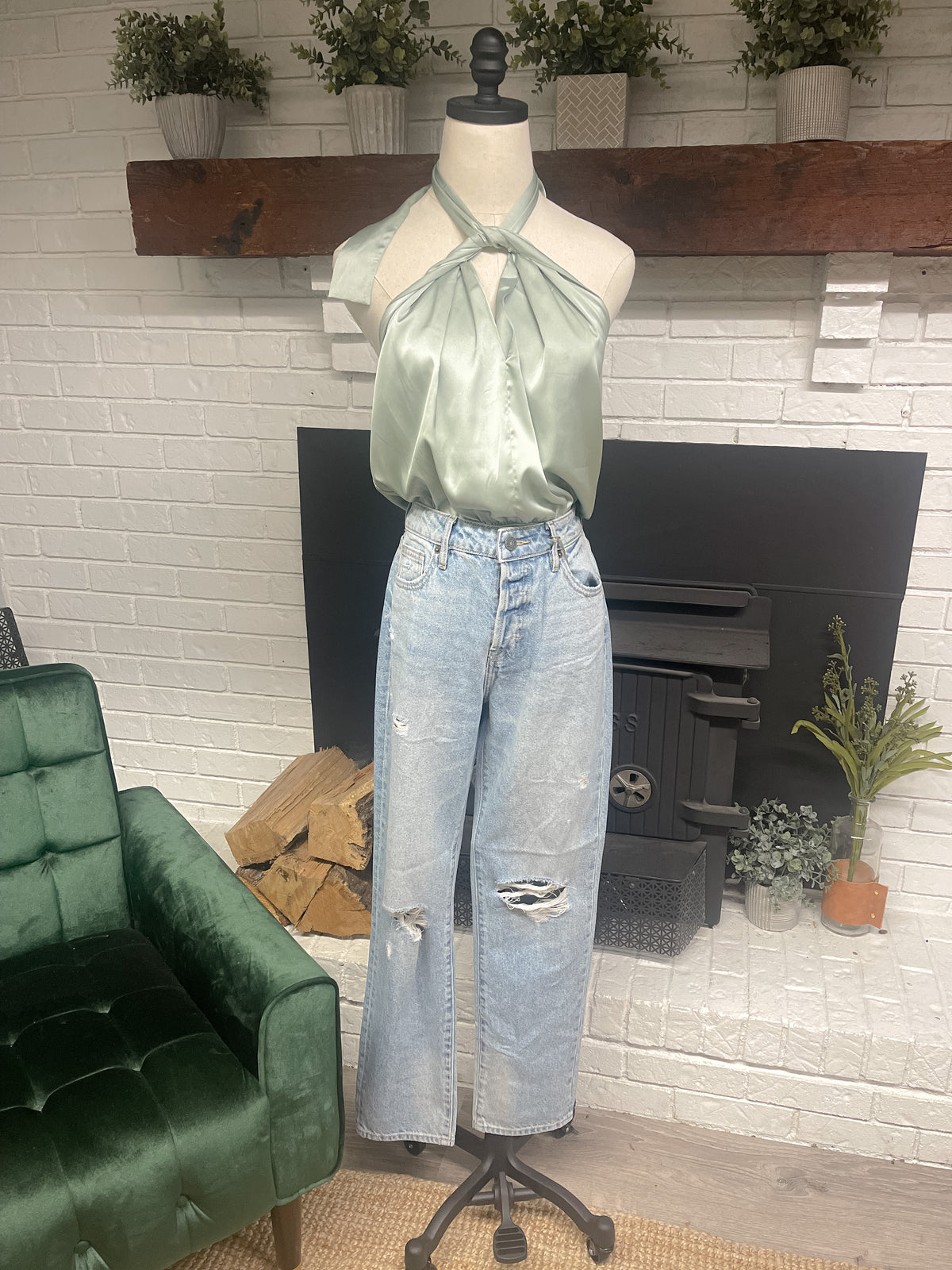Tracey High Rise Straight Jeans