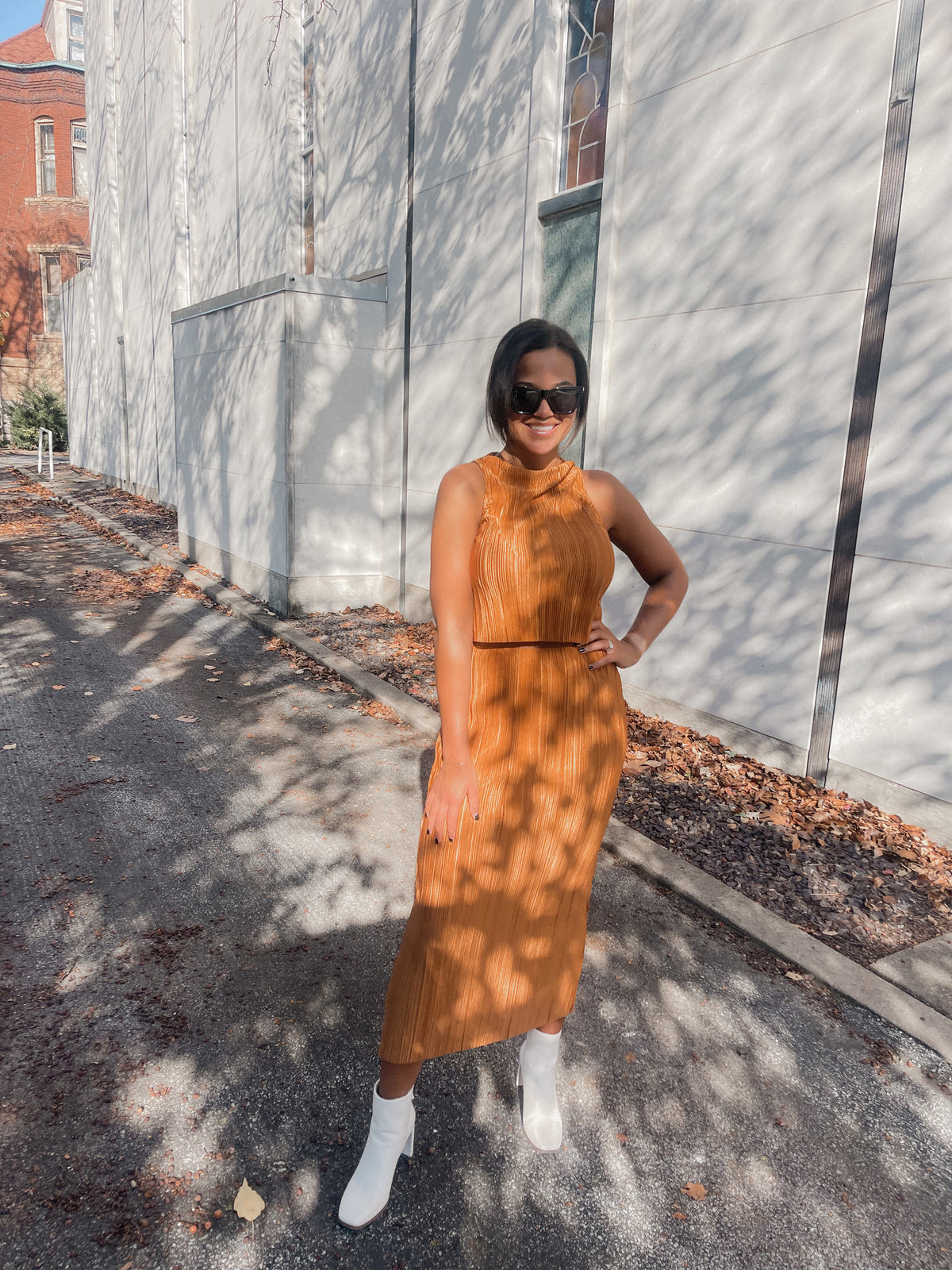 Ribbed Crop Top & Skirt Set