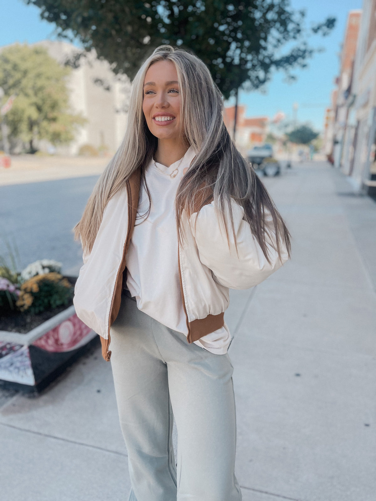 Mocha & Ivory Reversible Puffer Coat