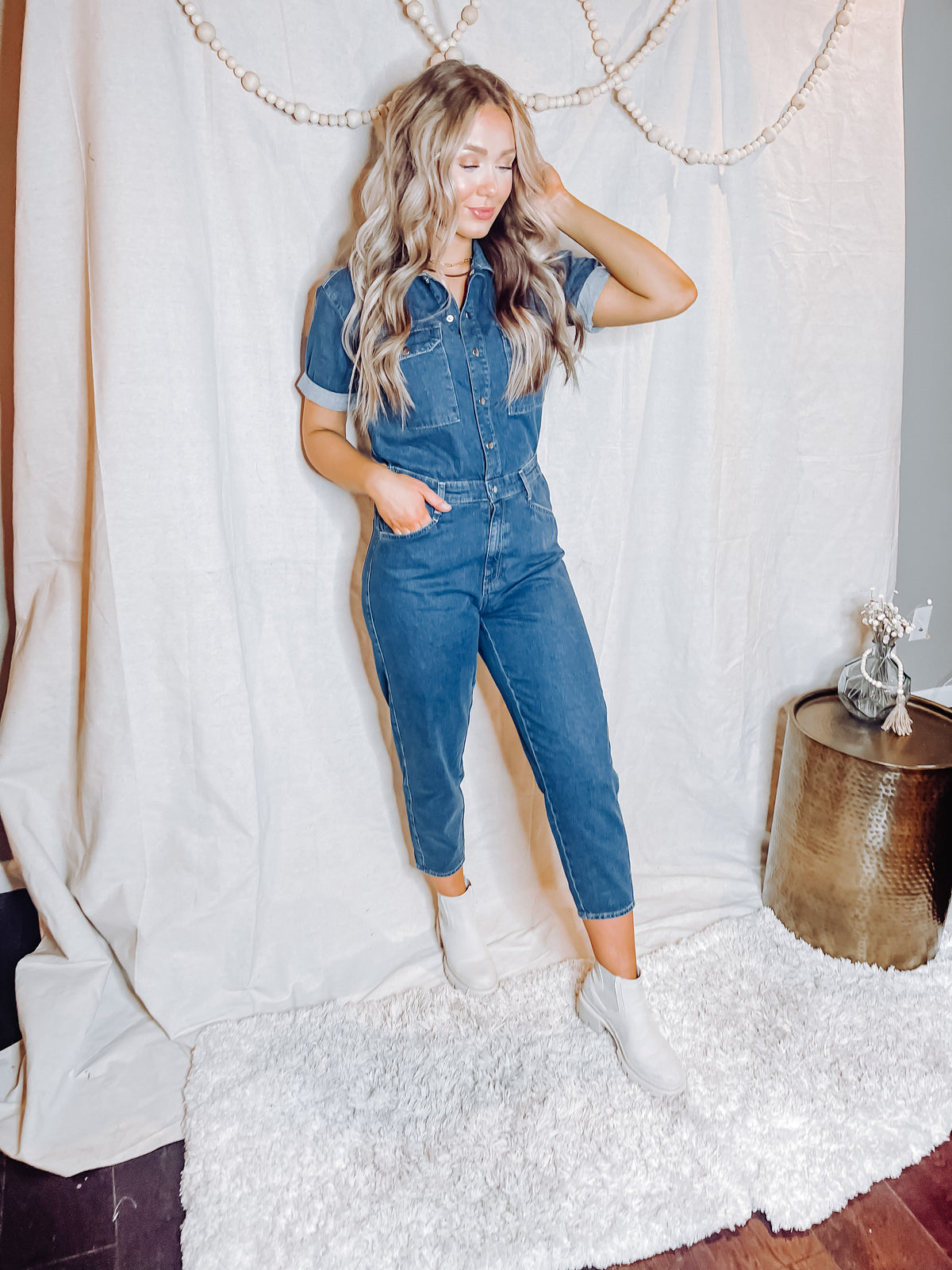 Doria Short Sleeve Jumpsuit