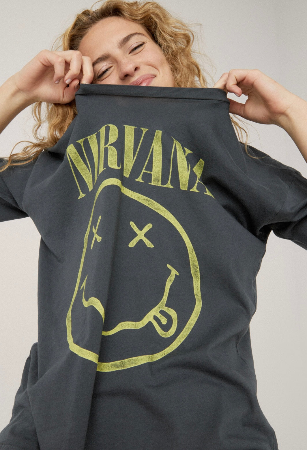Nirvana Smiley Merch Tee