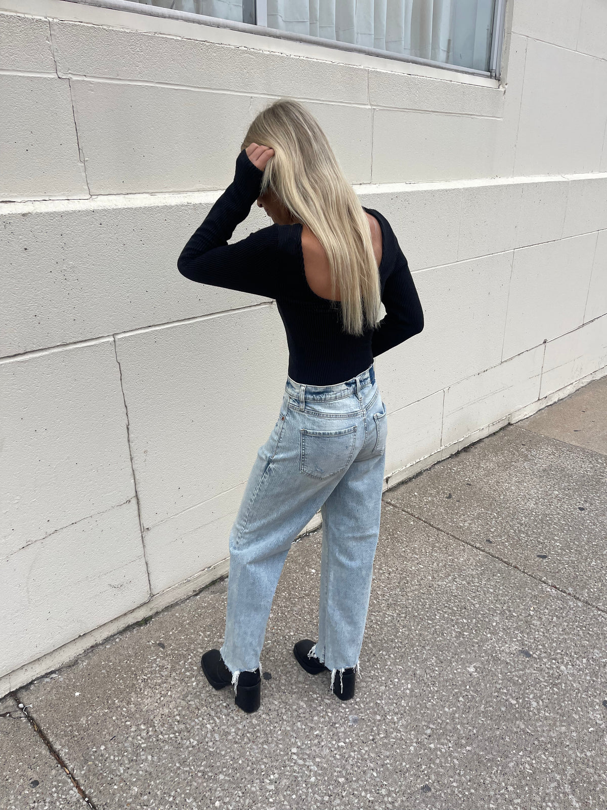Pleaser High Rise Wide Ankle Jeans