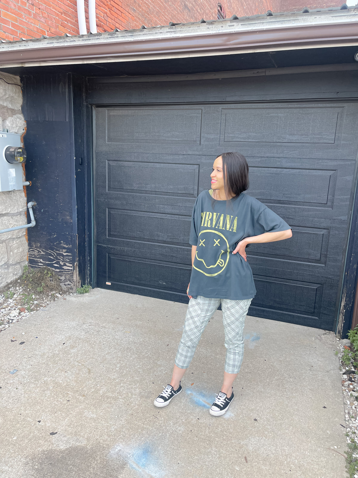 Nirvana Smiley Merch Tee