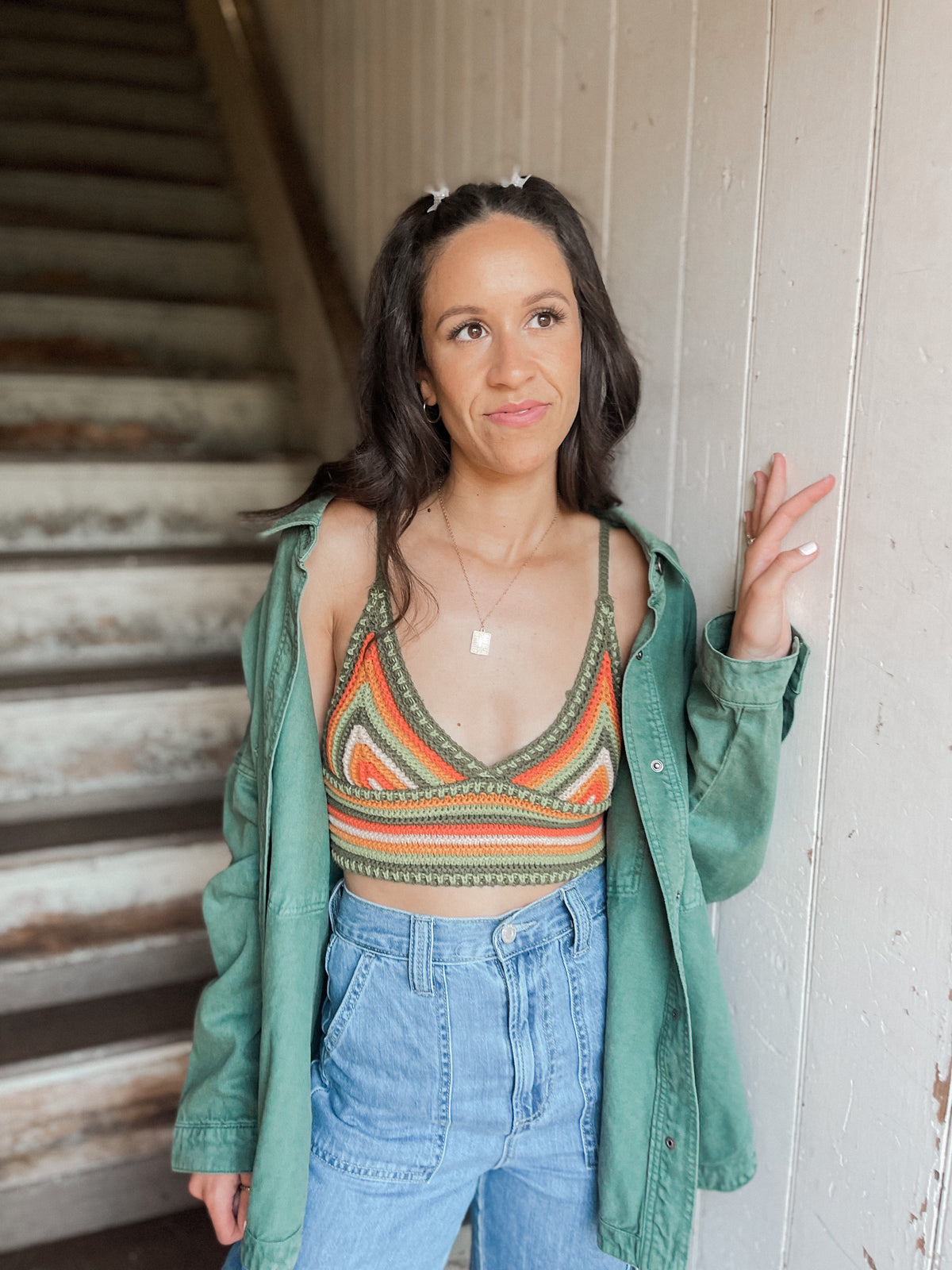 Crochet Knit Crop Top
